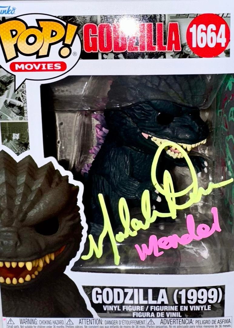 Malcom Danare Signed Funko Pop #1664 "Godzilla" w/drawing (Godzilla 1999) - SWAU